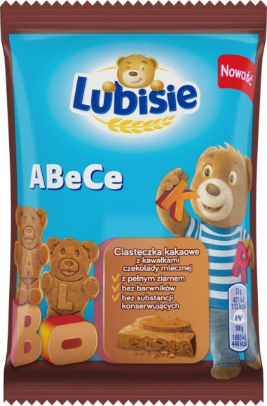 Lubisie ABeCe – nowe ciasteczka dla dzieci Dziecko, LIFESTYLE - Lubisie pragną zaprezentować nową przekąskę – kruche ciasteczka Lubisie ABeCe, które są dowodem na to, że nauka liter nie musi być nudna!