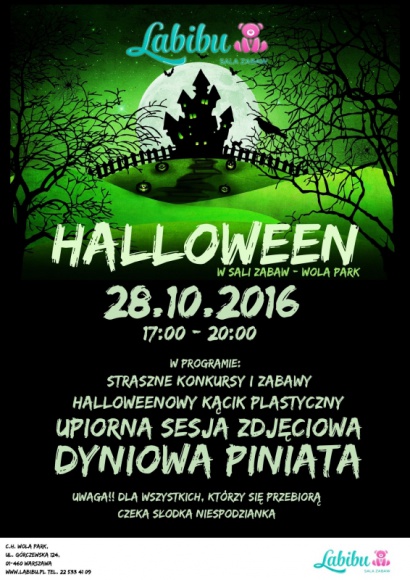 Halloweenowa zabawa dla dzieci w Labibu w Wola Parku