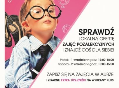 Targi zajęć pozalekcyjnych w Aura Centrum