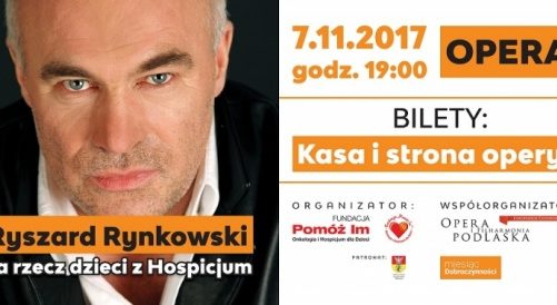 Ryszard Rynkowski zaśpiewa na rzecz dzieci z białostockiego hospicjum