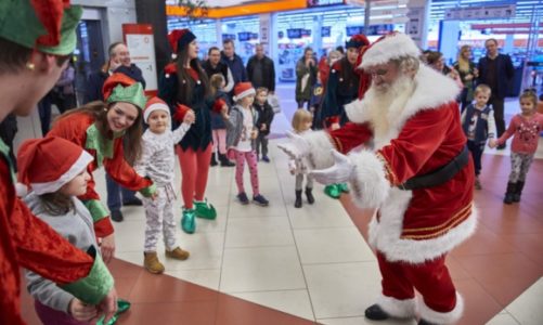 Spotkanie łódzkich Mikołajów w Porcie Łódź