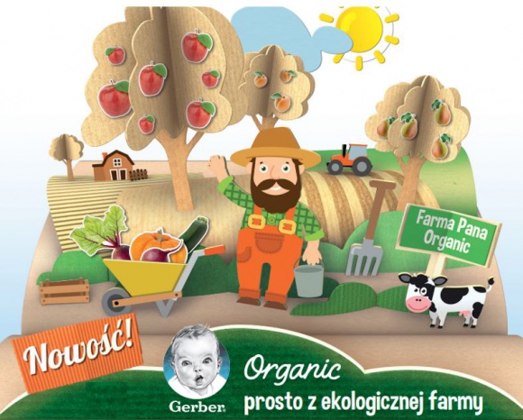 Ruszyła kampania Gerber Organic - Pan Organic w roli głównej Dziecko, LIFESTYLE - W grudniu na rynku pojawiło się 11 ekologicznych produktów dla niemowląt i małych dzieci marki Gerber. Właśnie ruszyła zaskakująca kampania promująca nową linię. Zaskakująca, bo jej bohaterem nie jest ani rodzic, ani dziecko.