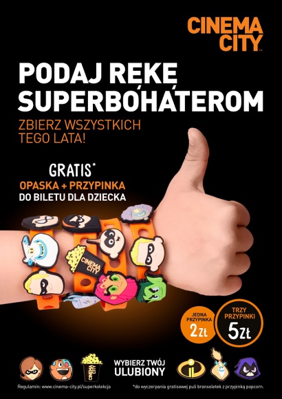 Tego lata w Cinema City „podaj rękę superbohaterom”! Dziecko, LIFESTYLE - Tego jeszcze nie było! W te wakacje wizyty w kinie staną się jeszcze bardziej atrakcyjne. Szykuje się wiele wspaniałych produkcji filmowych z superbohaterami, których będzie można (UWAGA, UWAGA!!!) …. zabrać do domu!