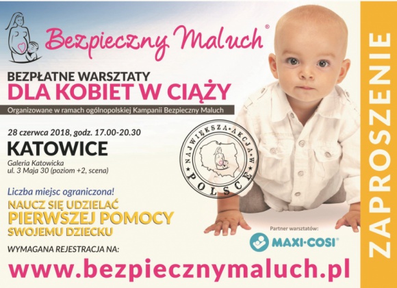 Bezpieczny Maluch – bezpłatne warsztaty w Galerii Katowickiej