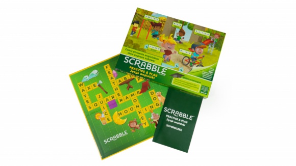 SCRABBLE PRACTICE&PLAY angielski przez zabawę Dziecko, LIFESTYLE - Wersja kultowych Scrabble dla młodszych graczy.