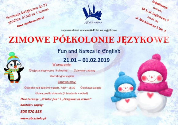 Święta za pasem, a w Szkole Języków Obcych ABC event za eventem