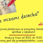 Konkurs dla szkół i przedszkoli „Alpaka oczami dziecka”!