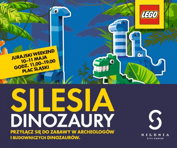Prehistoryczna kraina klocków LEGO® w Silesia City Center Dziecko, LIFESTYLE - Kraina klocków LEGO®, zabawa w archeologów i budowanie dużych figur dinozaurów oraz konkursy z nagrodami – to wszystko czeka na odwiedzających największe centrum handlowe na Śląsku w dniach 10 i 11 maja.