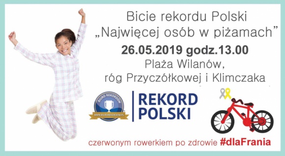 W piżamach będą ustanawiać Rekord Polski dla małego Franka