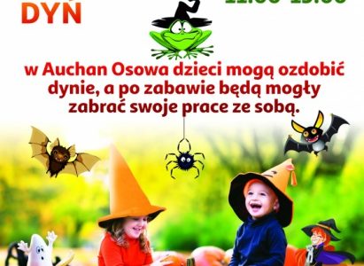 Dyniowe szaleństwo – warsztaty dla dzieci w Auchan CH Osowa