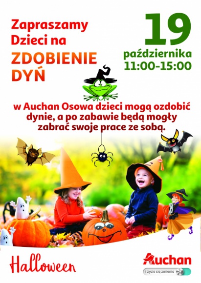 Dyniowe szaleństwo – warsztaty dla dzieci w Auchan CH Osowa