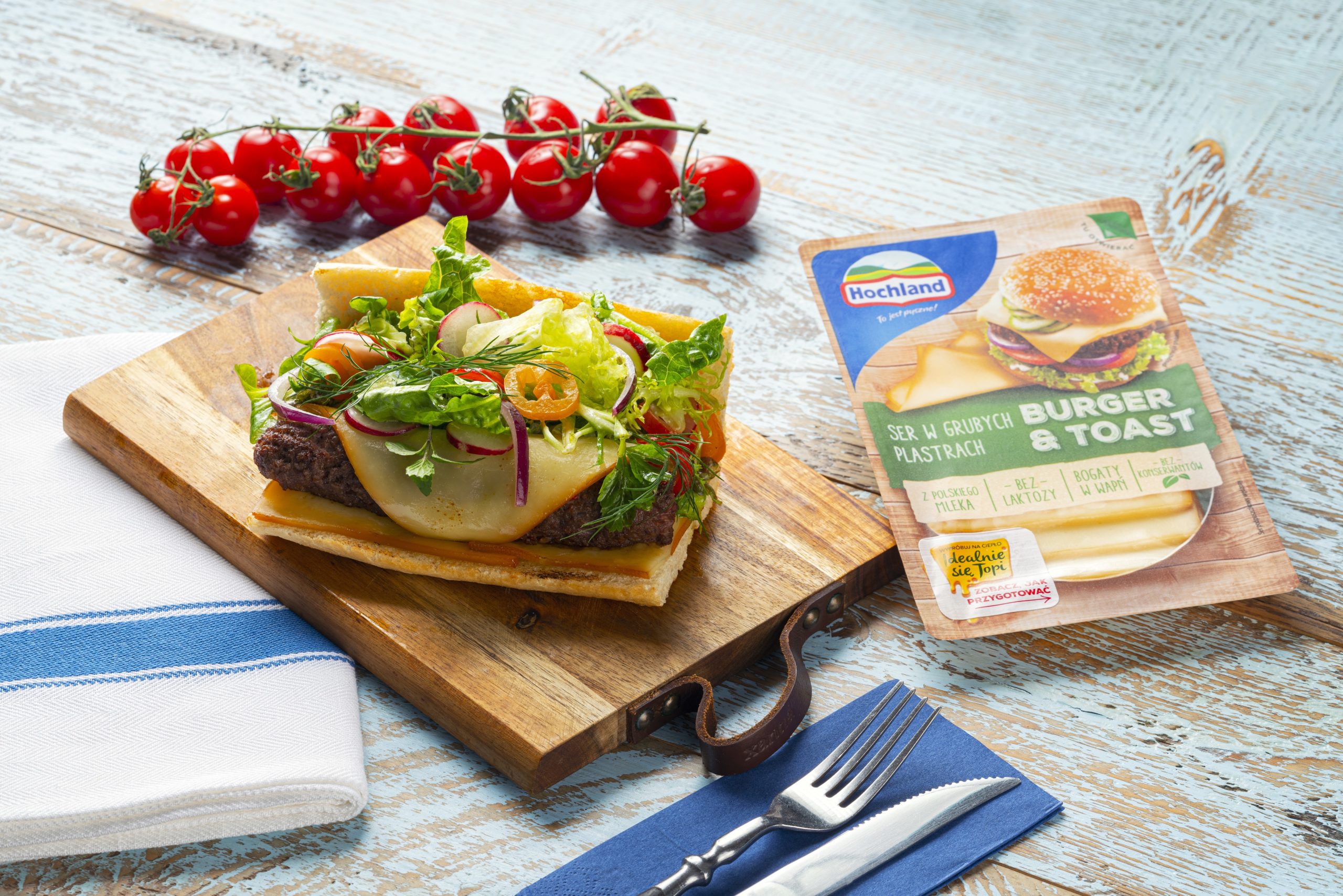 Ser Hochland Burger&Toast – najlepszy kompan dań i przekąsek na ciepło