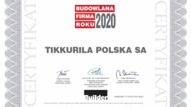 Tikkurila z tytułem „Budowlanej Firmy Roku 2020”